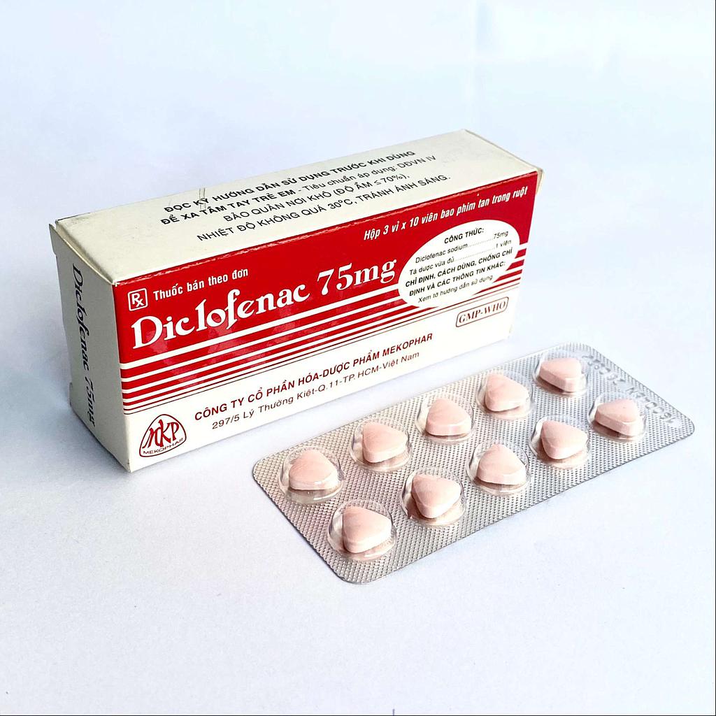 Diclofenac 75mg  Mekophar (H/30v)