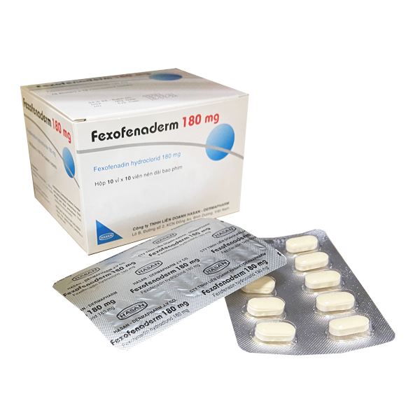 Fexofenaderm 180mg Hasan (H/100v)