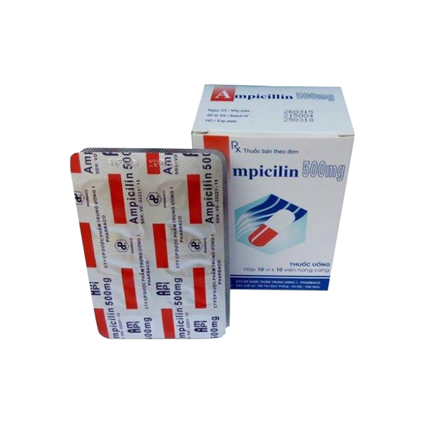 Ampicilin 500mg TW1 Pharbaco (H/100v)