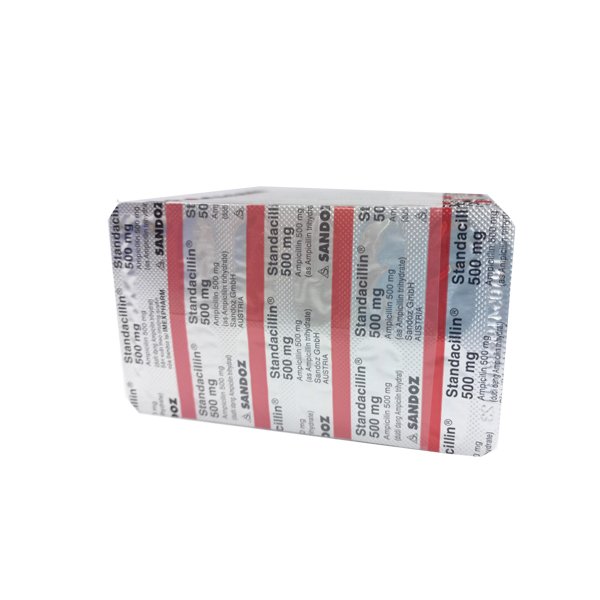 Standacillin Ampicillin 500mg Áo (Vỉ/10v)