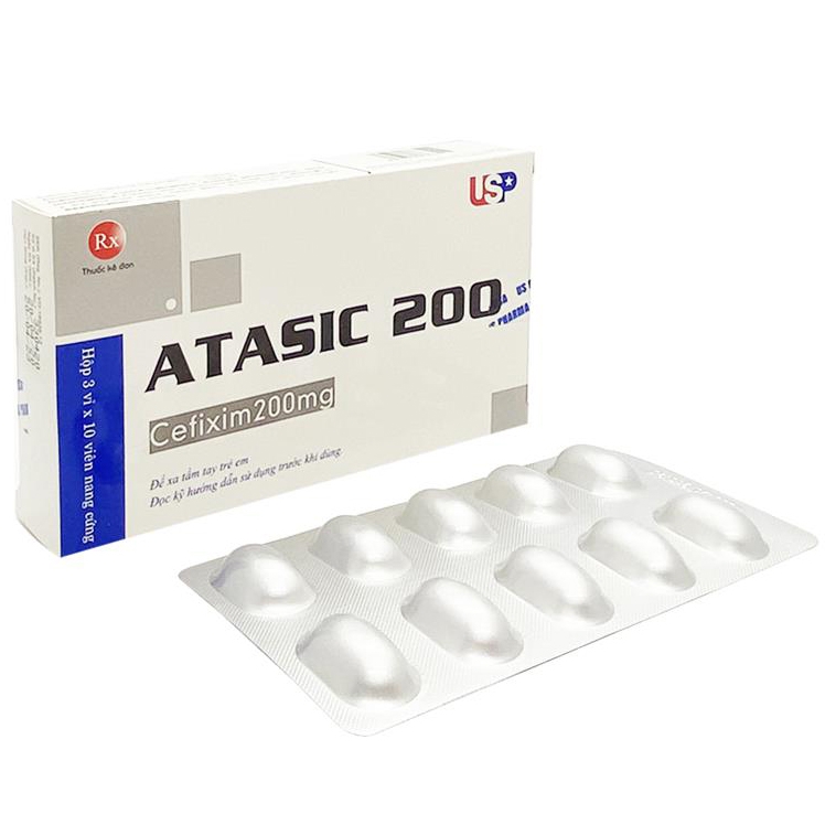 Atasic Cefixime 200mg USP (H/30v)