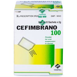 Cefimbrano Cefixime 100mg Vidipha (H/10 gói/2g)