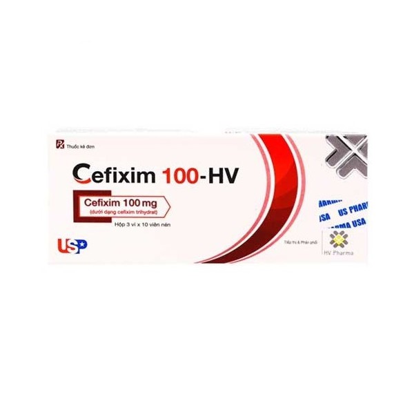 Cefixim 100 HV Cefixim 100mg USP (H/30v)