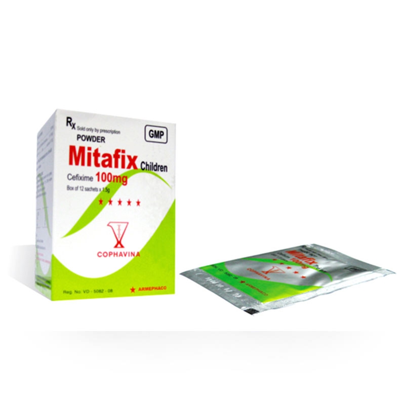 Mitafix Cefixim 100mg vị ngọt Cophavina (H/12gói)