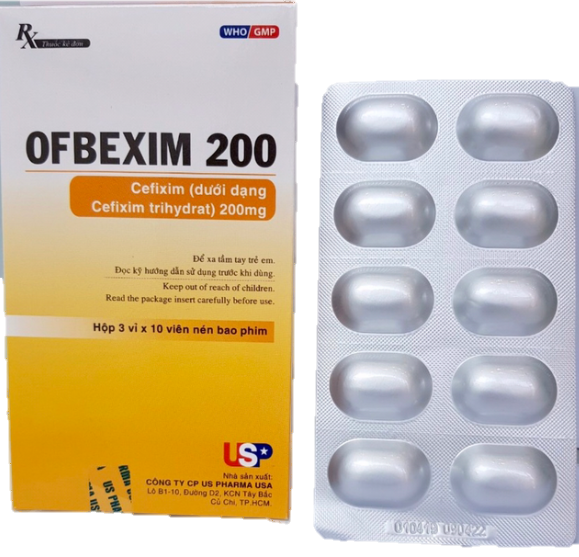 Ofbexim Cefixim 200mg USP (H/30v)