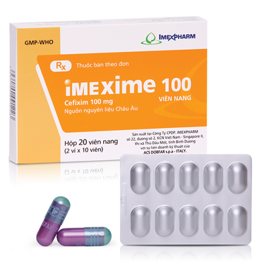 Imexim Cefixim 100mg Imexpharm (H/20v)