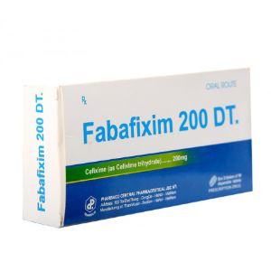 Fabafixim DT Cefixim 200mg TW1 Pharbaco (H/20v) Trắng xanh