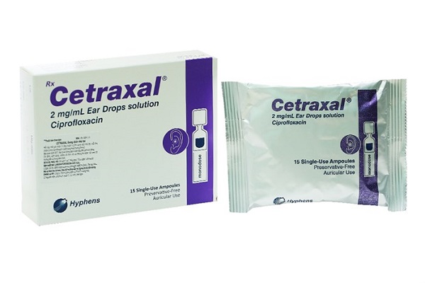 Cetraxal 2mg/ml nhỏ tai Hyphens (H/15 ống) Date 09/2027