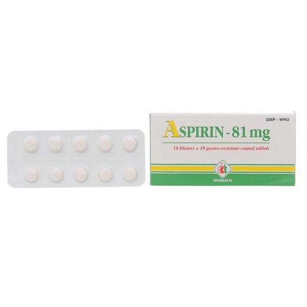 Aspirin 81mg Domesco (H/100v)