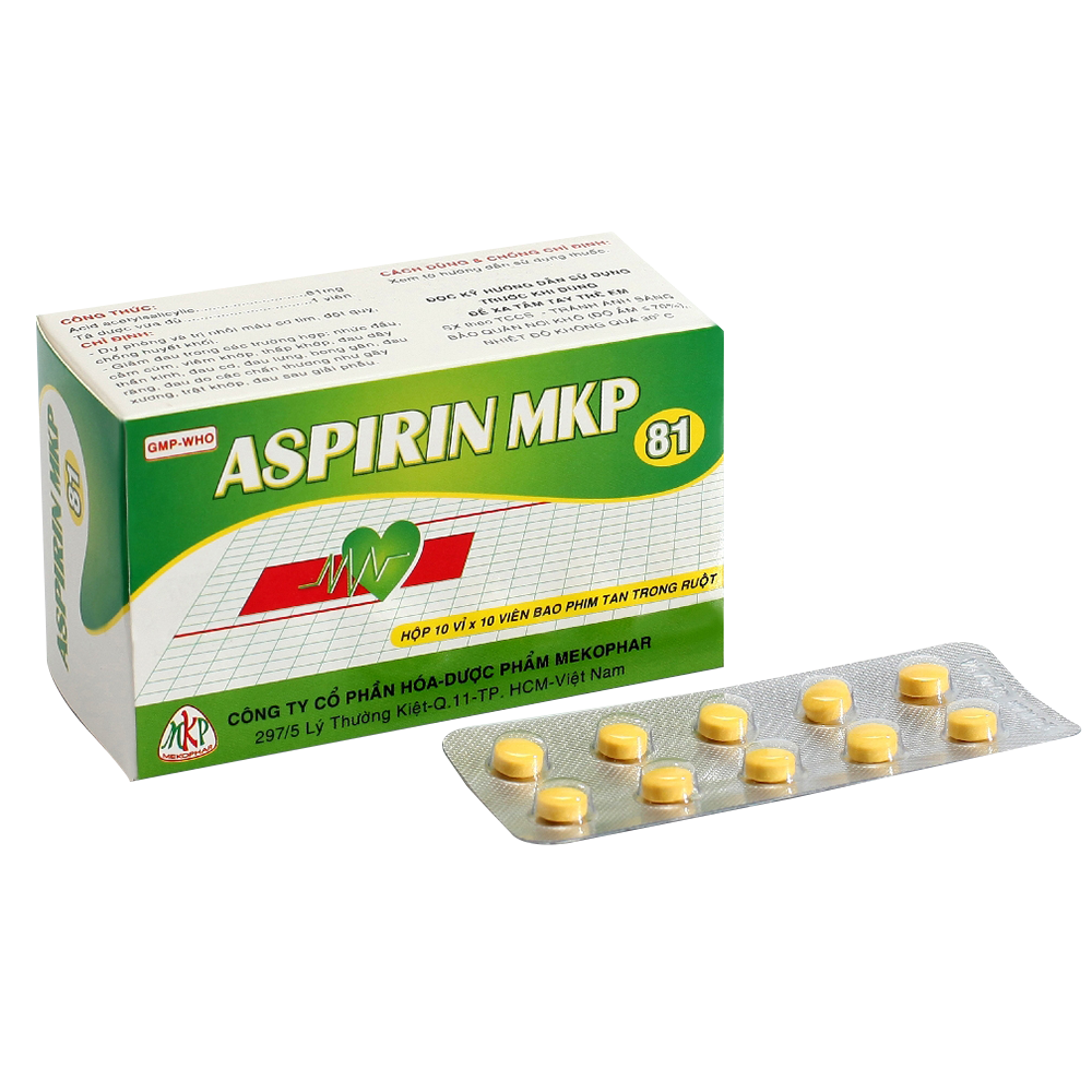 Aspirin MKP 81mg Mekophar (H/100v)