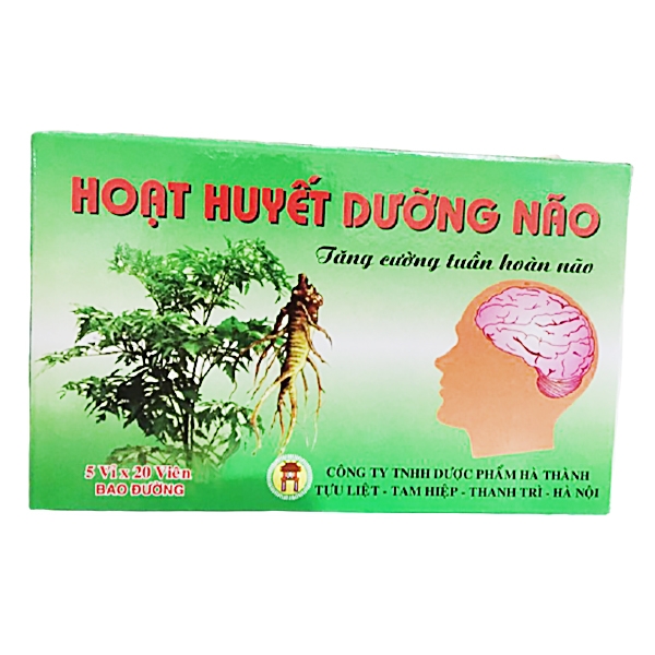 Hoạt Huyết Dưỡng Não Hà Thành (H/100v)