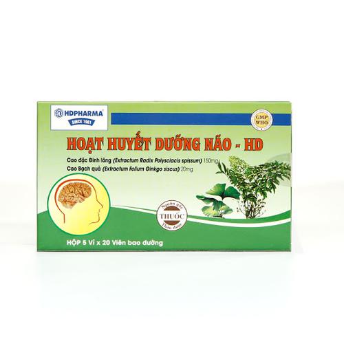 Hoạt Huyết Dưỡng Não - HD 150mg/20mg Hải Dương (H/100v)