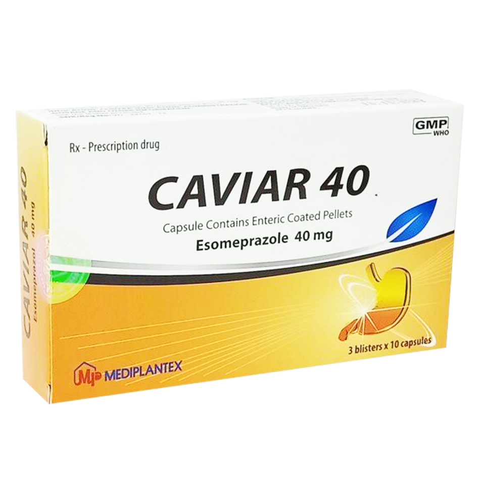 Caviar 40 Esomeprazol 40mg Mediplantex (H/30v)