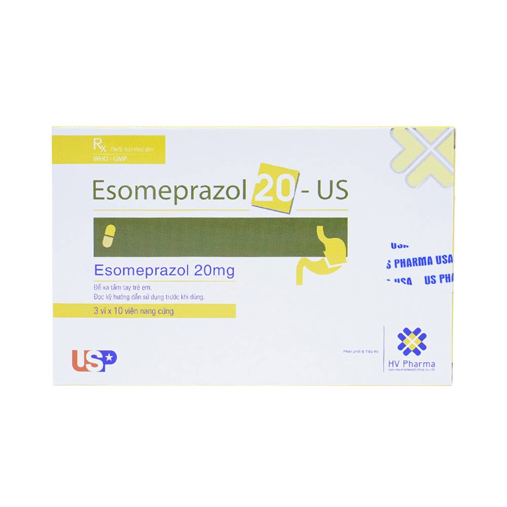 Esomeprazol 20mg US  USP (H/30v) 