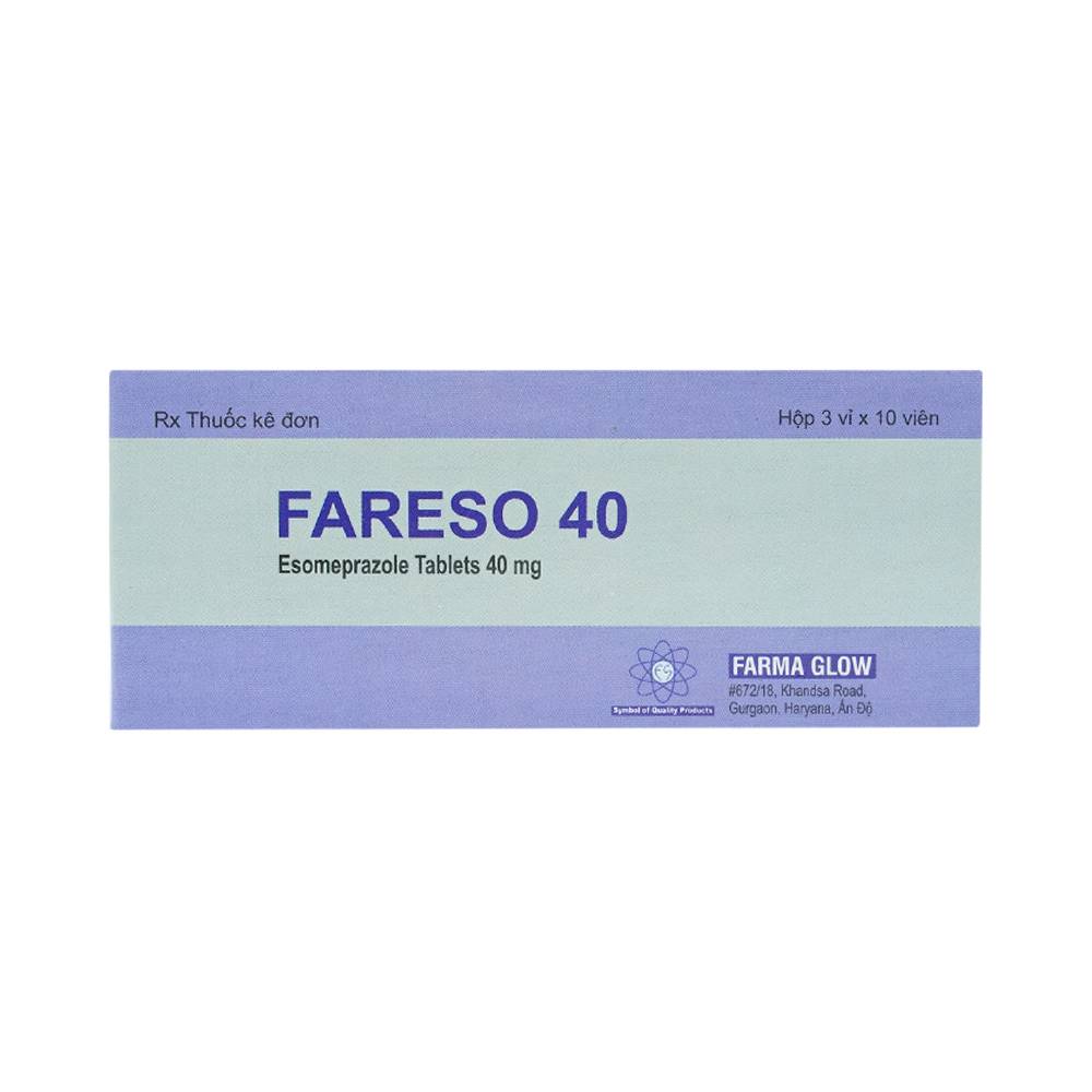 Fareso Esomeprazol 40mg Ấn Độ (H/30v)