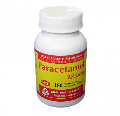 Paracetamol 325mg Mekophar (Lọ/180v)