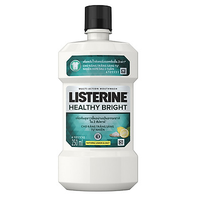 Listerine Healthy Bright Nước Súc Miệng Thái Lan (Chai/250ml)