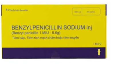 Benzylpenicillin sodium Penicilin 1.000.000 IU tiêm Trung Quốc (H/50 lọ)