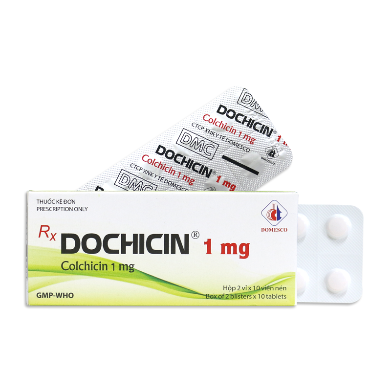 Dochicin Colchicin 1mg Đồng Tháp (H/20v)