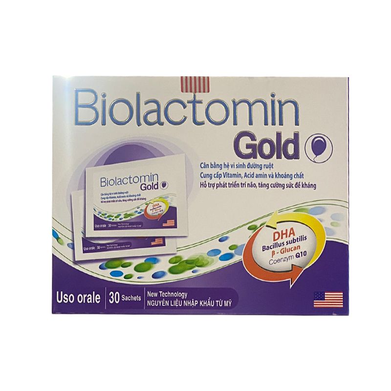 Biolactomin Gold MediUSA (H/30gói)  (Tím)