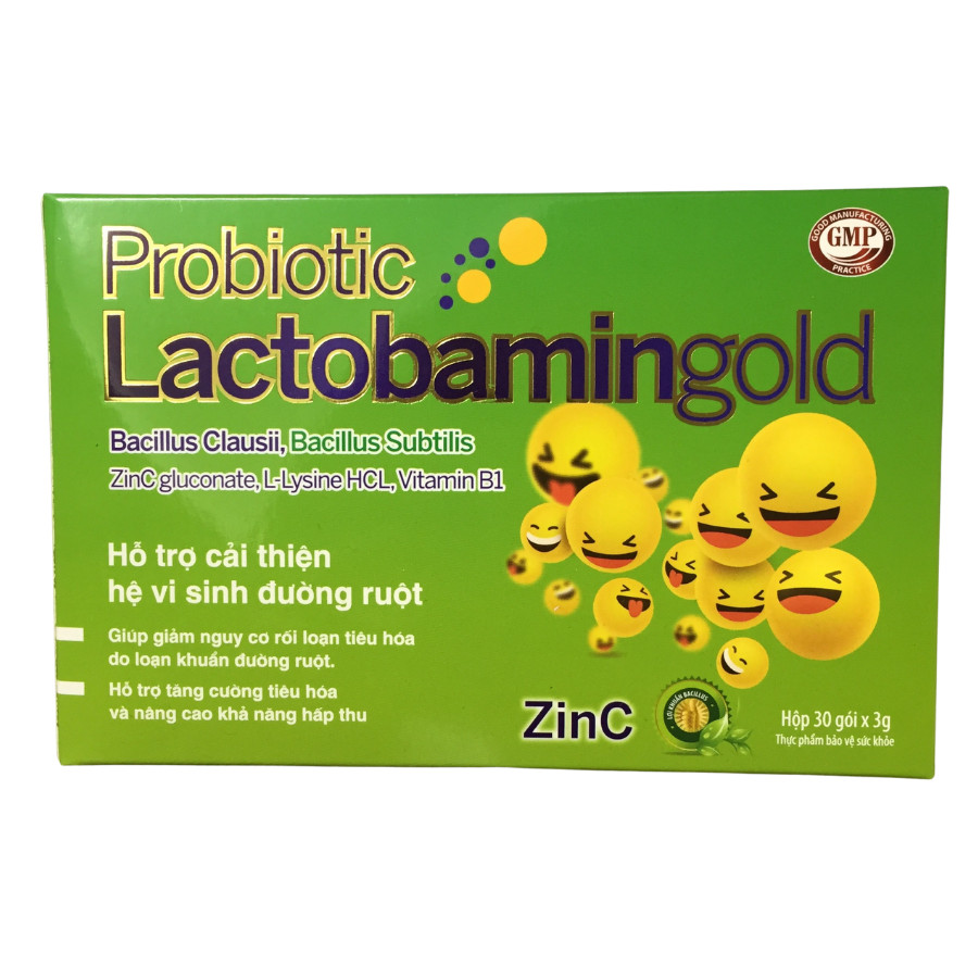 Probiotic Lactobamingold Akophar (H/30gói/3g) xanh