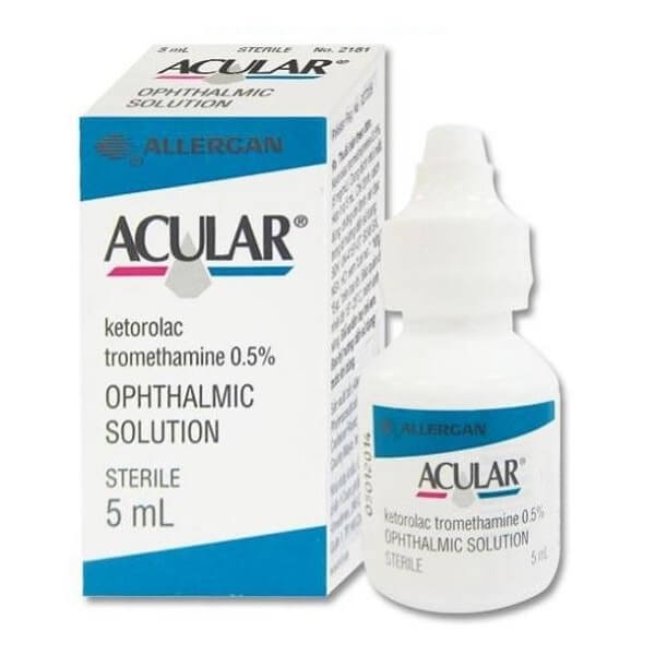 Acular Ketorolac tromethamine 5mg/ml nhỏ mắt Ireland (Lọ/5ml)