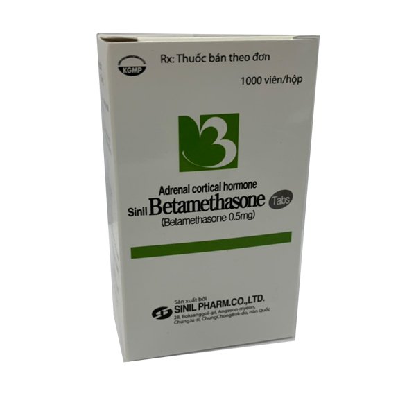  Betamethasone 0.5mg Hàn quốc (Lọ/1000v)