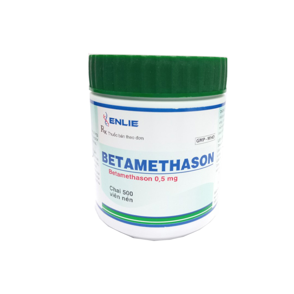  Betamethason 0.5mg nắp xanh Enlie (Lọ/500v)