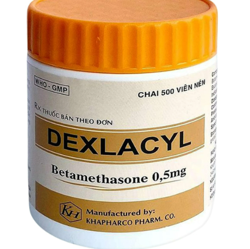  Dexlacyl Betamethasone 0.5mg Khapharco (Lọ/500v)