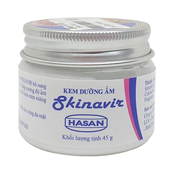 Skinavir dưỡng ẩm Hasan (Lọ/45g)