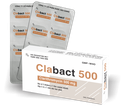 [T04622] Clabact Clarithromycin 500mg DHG Hậu Giang (H/20v)