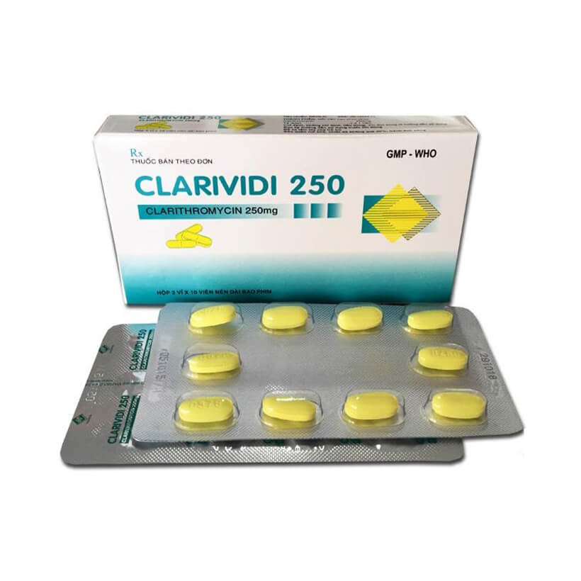 Clarividi Clarithromycin 250mg Vidipha (H/20v)