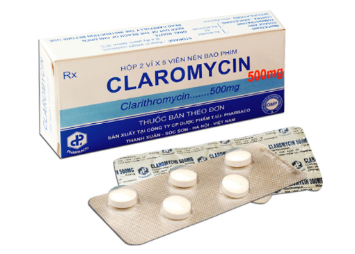 Claromycin Clarithromycin 250mg TW1 Pharbaco (H/10v)
