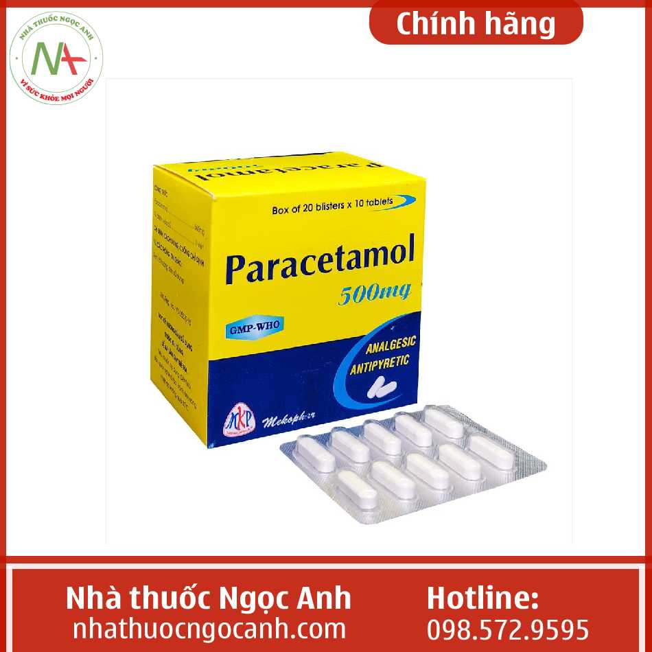 Paracetamol 500mg Mekophar (H/200v)