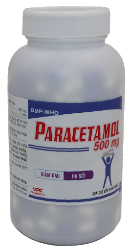  Paracetamol 500mg Cửu Long (Lọ/500v)