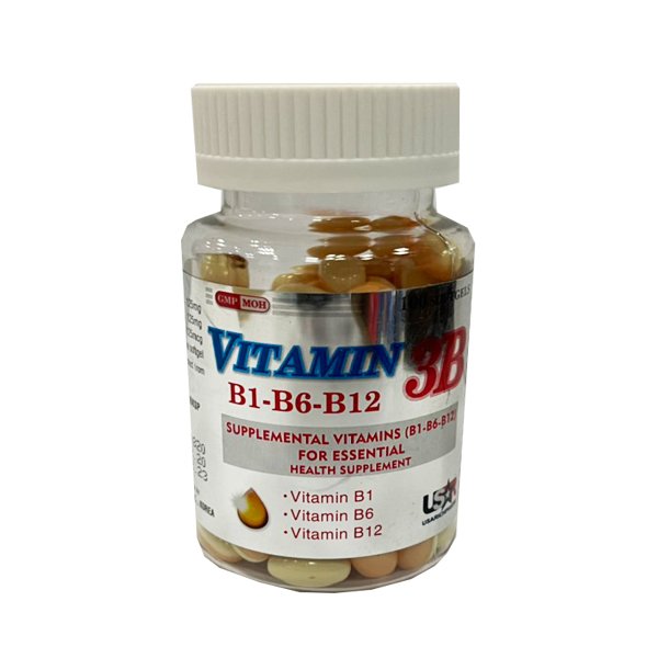 Vitamin 3B B1 B6 B12 USA (Lọ/100v)