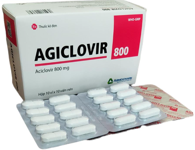 Agiclovir Acyclovir 800mg Agimexpharm (H/100v)