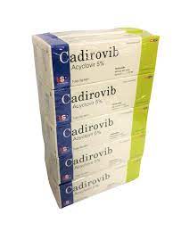 Cadirovib Acyclovir 5% USP (Cọc/10 tuýp/5g)