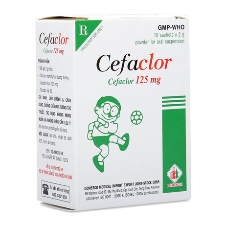 Cefaclor 125mg Domesco (H/10gói/2g)