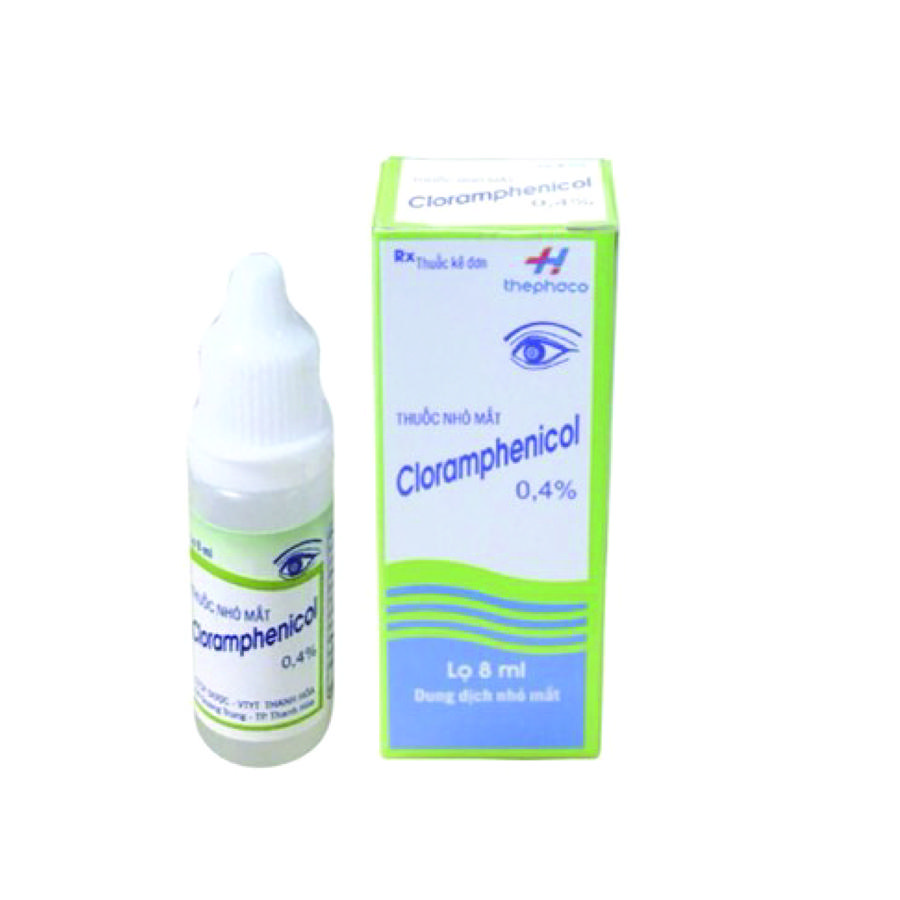 Cloramphenicol 0.4% Nhỏ Mắt Thanh Hóa (Cọc/10lọ/18ml)