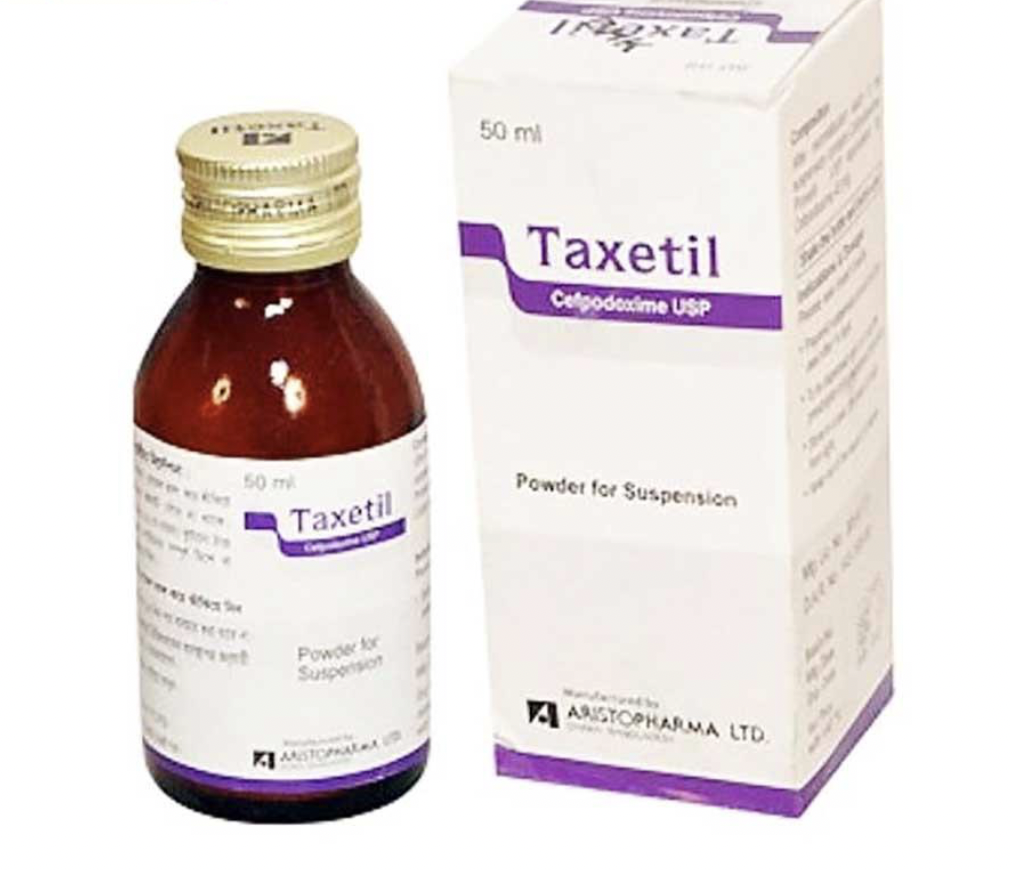 Taxetil Cefpodoxime 40mg/5ml Aristopharma Bangladesh (Lọ/50ml) Date 12/2025