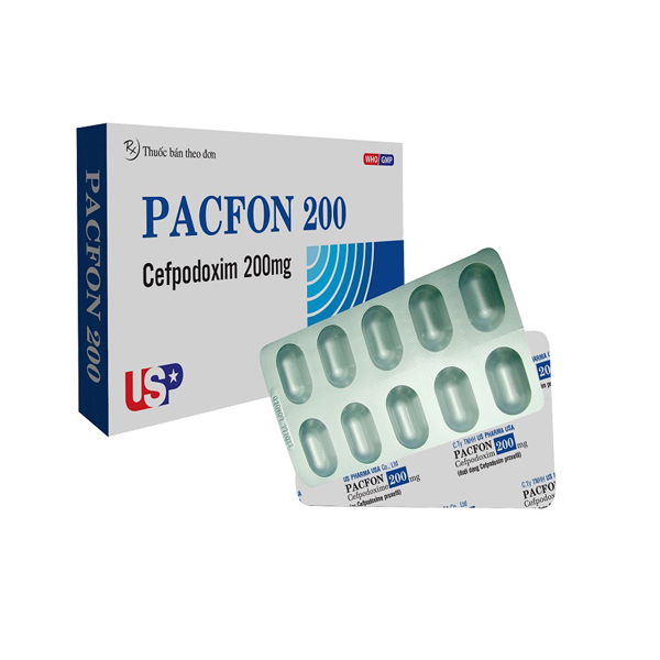 Pacfon Cefpodoxim 200mg USP (H/10v)