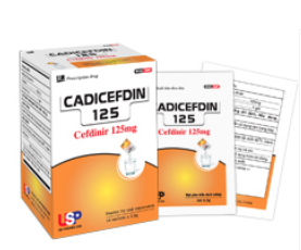 Cadicefdin Cefdinir 125mg USP (H/10gói)