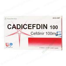 Cadicefdin Cefdinir 100mg USP (H/20v)