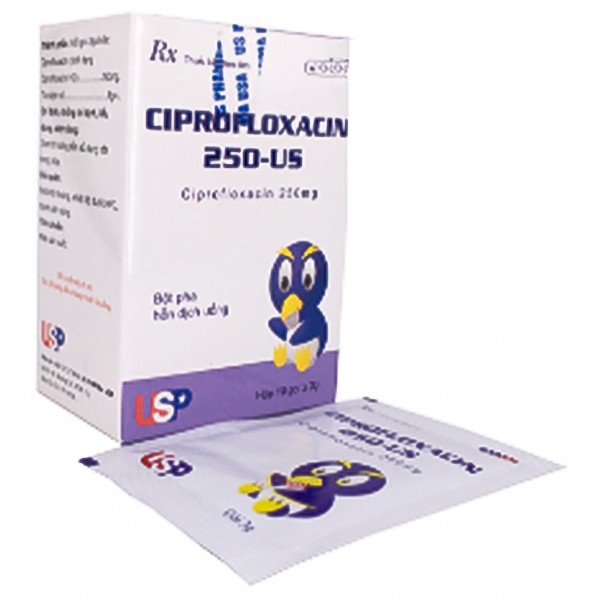 Ciprofloxacin 250mg-US USP (H/10gói/3g)