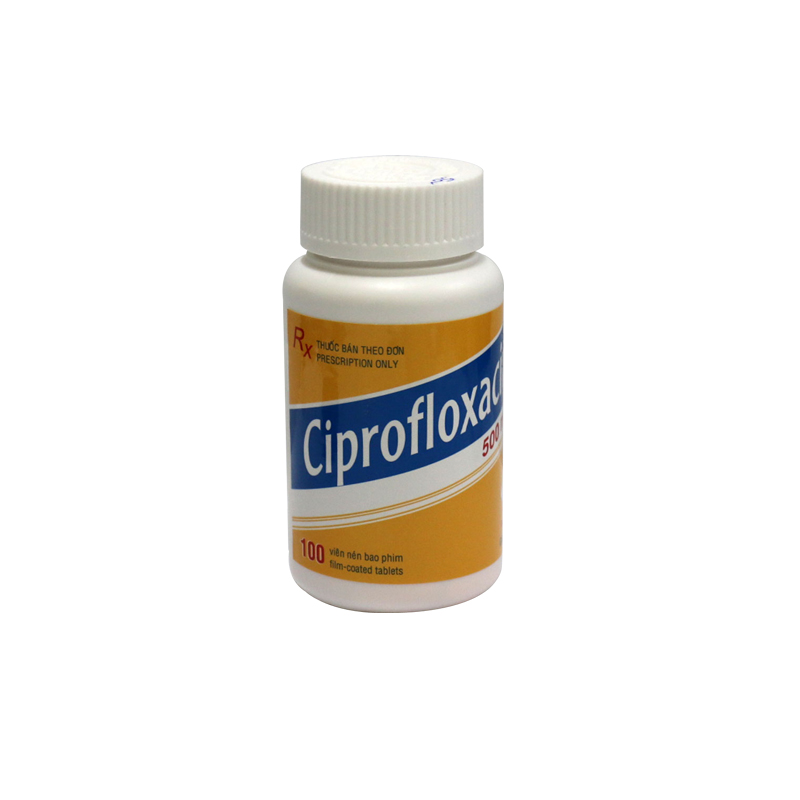 Ciprofloxacin 500mg Domesco (Lọ/100v)