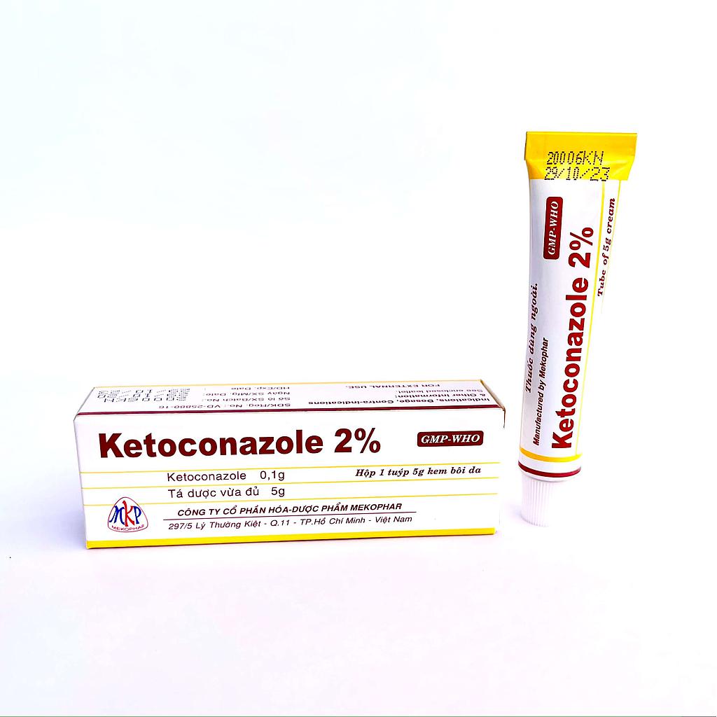 Ketoconazole 2% Mekophar (Tuýp/5g)