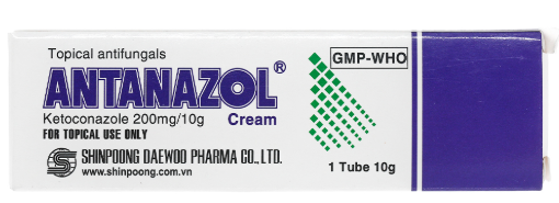 Antanazol Ketoconazole 200mg/10g Shinpoong Hàn Quốc (Tuýp/10g)