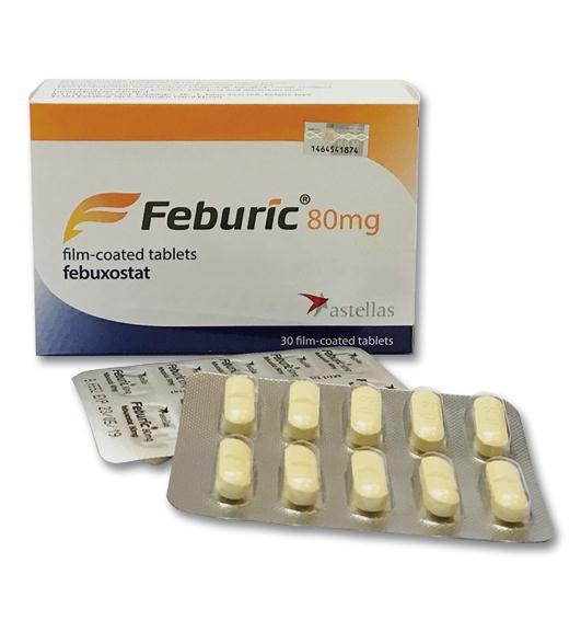 Feburic Febuxostat 80mg Astellas Pháp (H/30v)