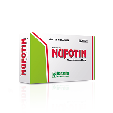 Nufotin Fluoxetin 20mg  Đà Nẵng (H/30v)